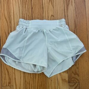 Lululemon White Athletic Shorts